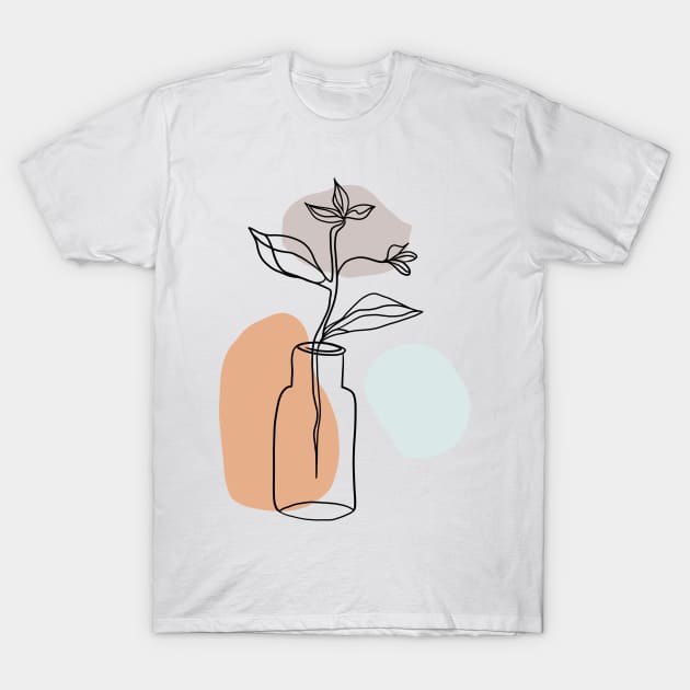 Abstract flower vase T-Shirt by Smoky Lemon